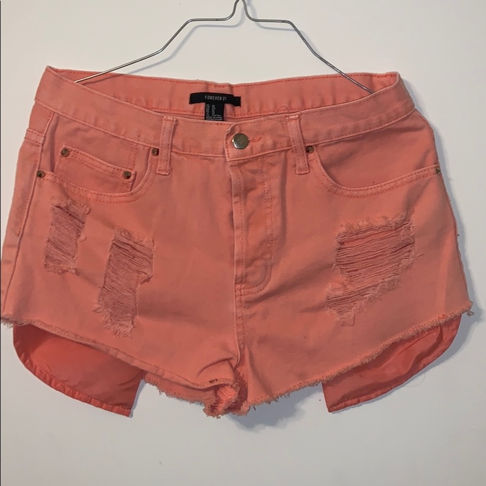 Peach shorts